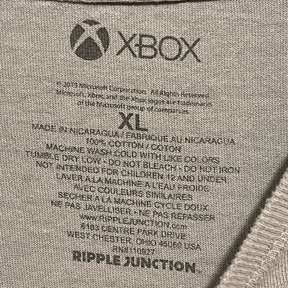 X-Box Spray Logo Men's Graphic T-Shirt, size XL, Gray - Picture 3 of 4